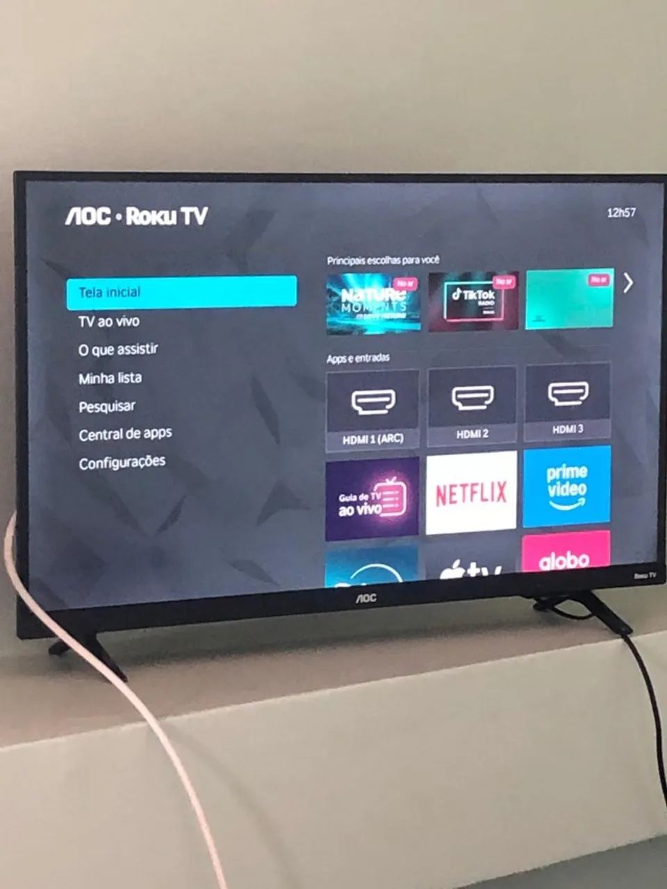 Smart TV - AOC 32 polegadas LED HD Roku 32S5155/78G64292274784897121