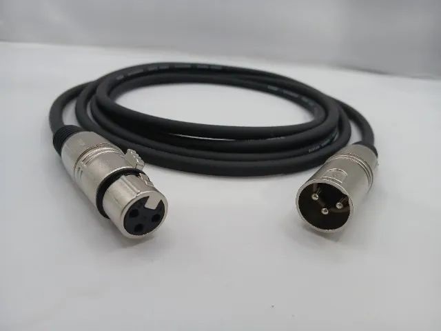 Cabo Microfone Xlr(canon) Macho E Femea Balanceado 10 Metros