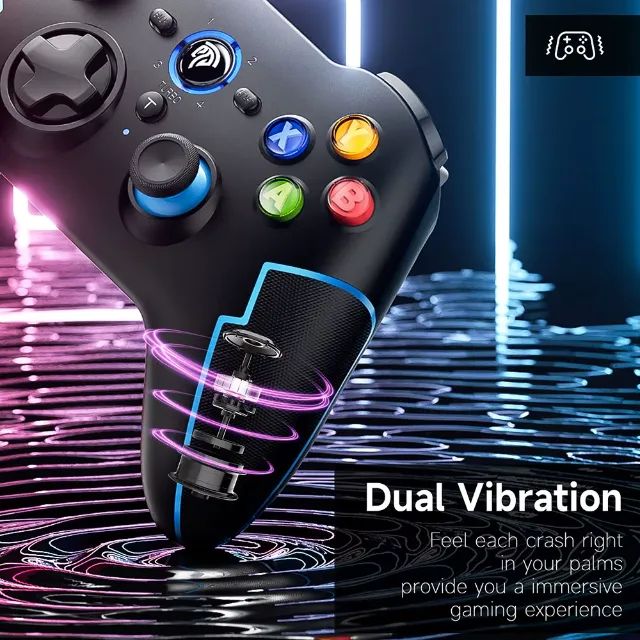 Controle Gamepad sem fio Easysmx 9013 Pro para PC, Switch e Android Cor Preto - Foto 3