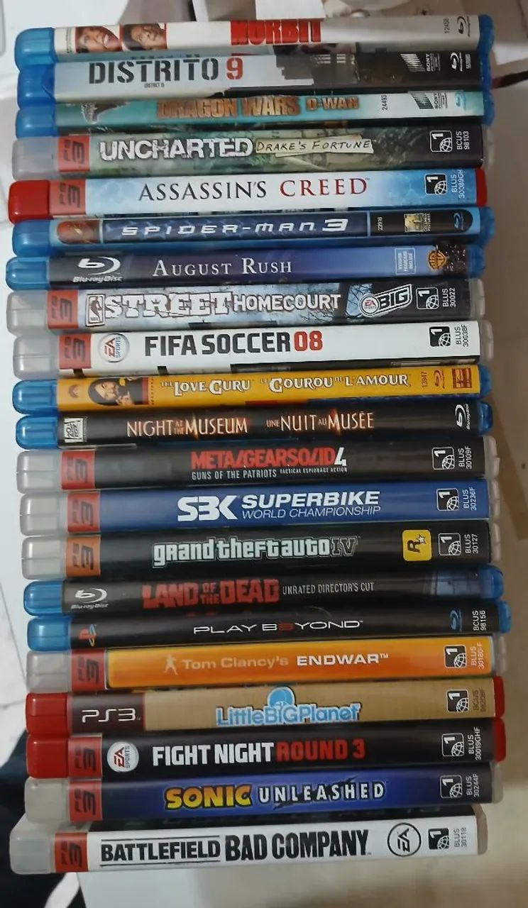 Coleção de jogos de PS3 - Diversos títulos