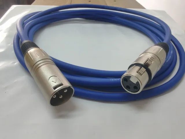 Cabo Microfone Xlr(canon) Macho E Femea Balanceado 10 Metros - Foto 3