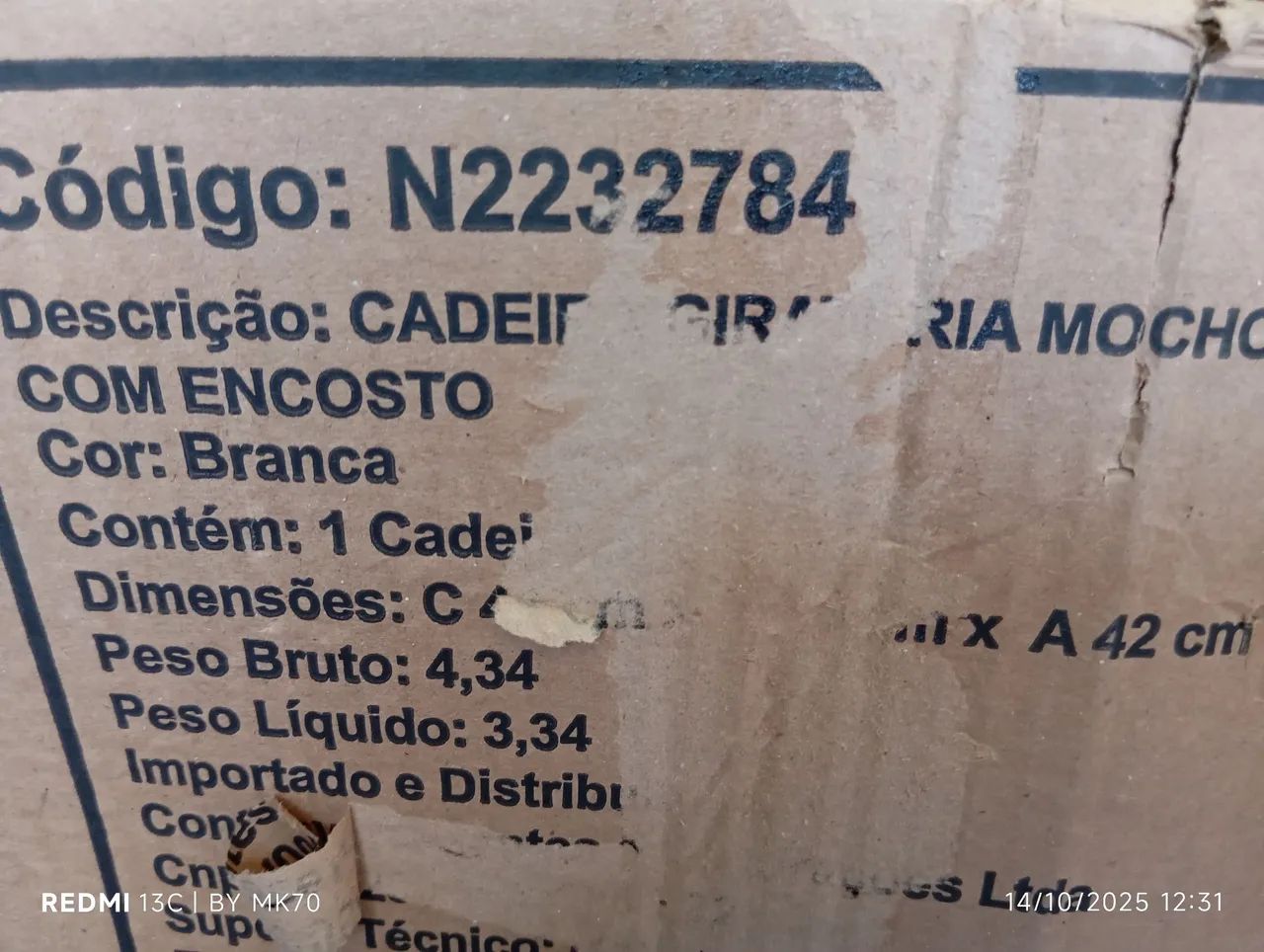 Cadeira Mocho Branca para manicure e odontologista novo - Foto 5