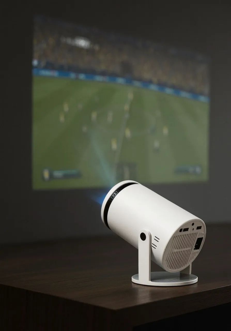 Projetor Smart Portátil Full Hd 4k Bluetooth WifiAndroid 11.0 5g TV Cinema Hy300 Vlx