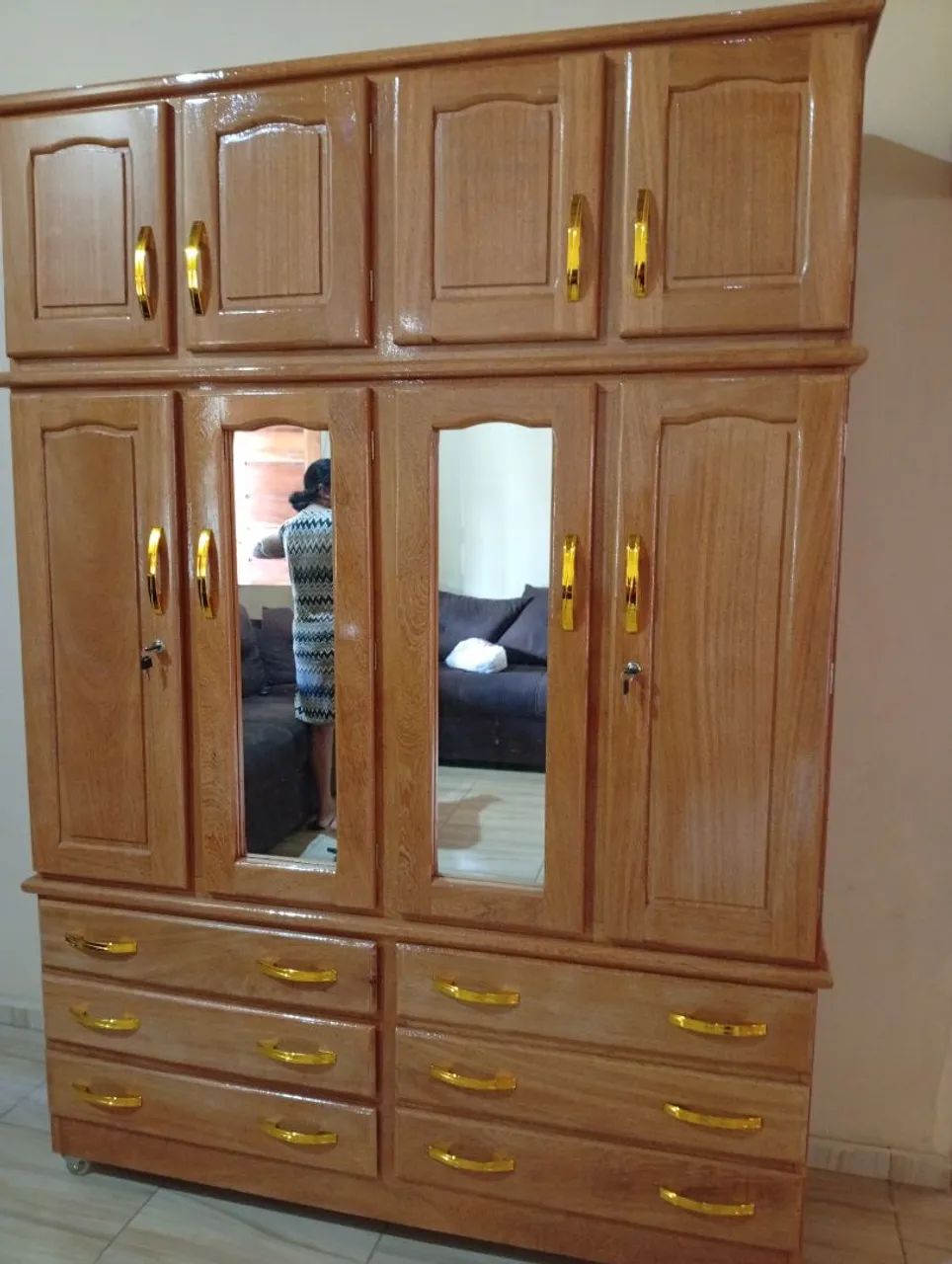 Guarda roupa casal 4 portas  - Foto 4