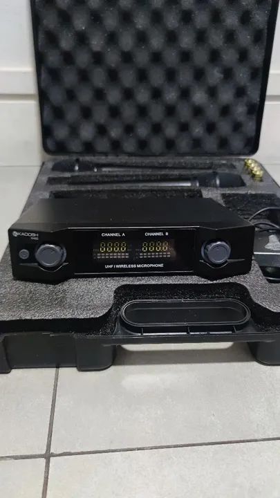 Microfone duplo sem fio  - Foto 3