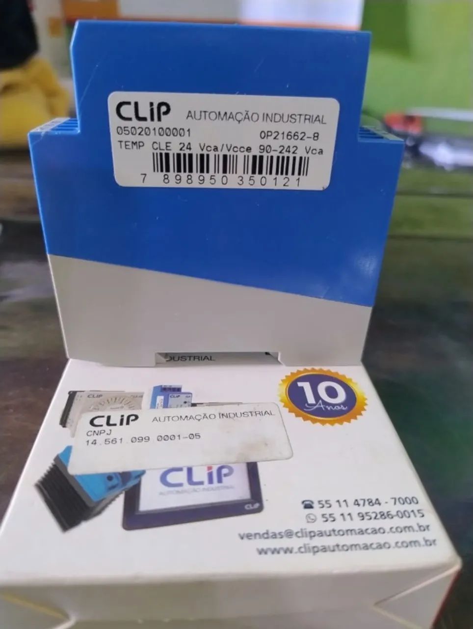 Relé Temporizador Cle 24-242v Retardo e pulso na Energização Clip CLE 24-242VCA/CC - Foto 2