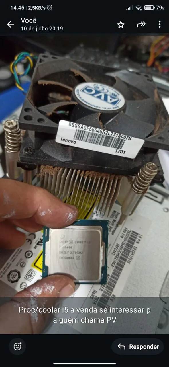 Processador Intel Core i5 6400 2.7 g6 + Cooler