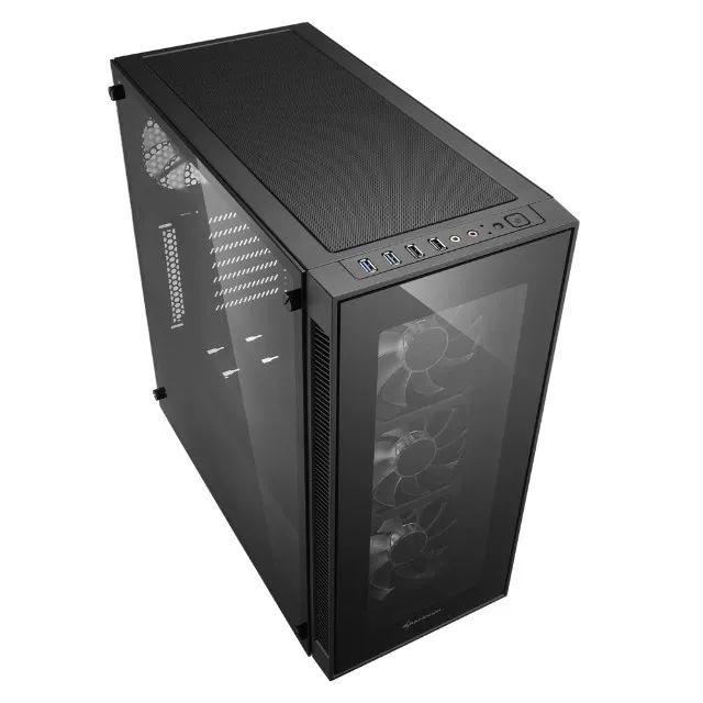 Gabinete Sharkoon TG5 (+ 4x Fans com LED Branca) Gamer - Foto 3