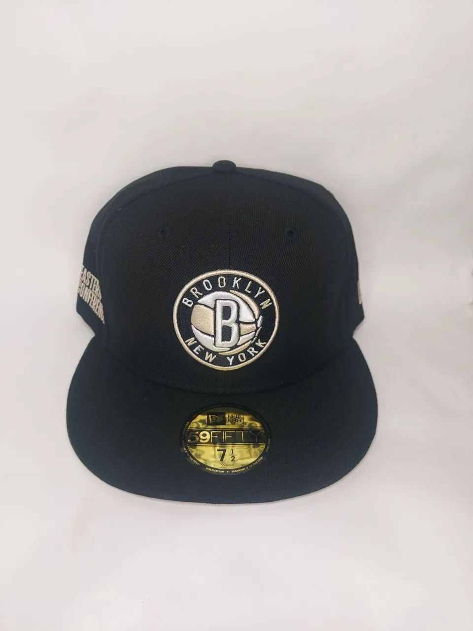 Boné Brooklyn Nets preto - New Era - aba reta - Nba - Basquete - 59fifty  - Foto 2