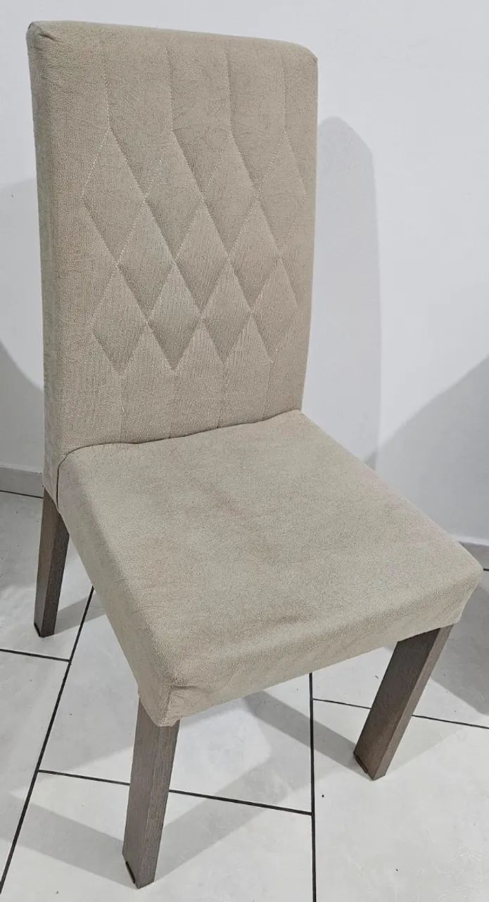 Conjunto de Sala de Jantar Madesa Ingrid - Mesa com Tampo de Madeira + 4 Cadeiras - Foto 4