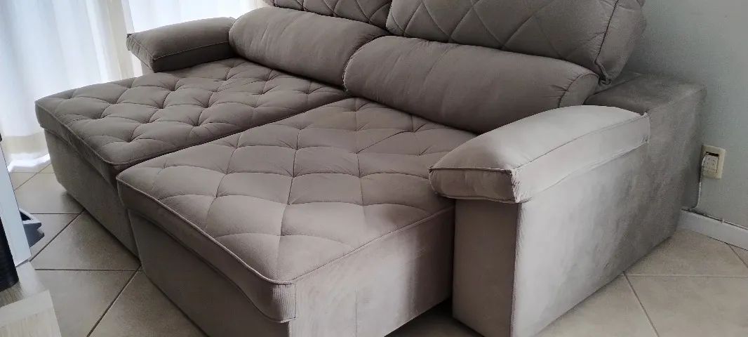 Sofá Marrocos Retrátil Reclinável 2,5m - Foto 3