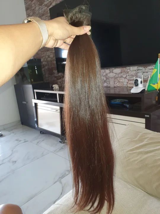 Mega Hair - Cabelo humano - Brasileiro do sul - Loiro escuro / Castanho claro - Foto 5