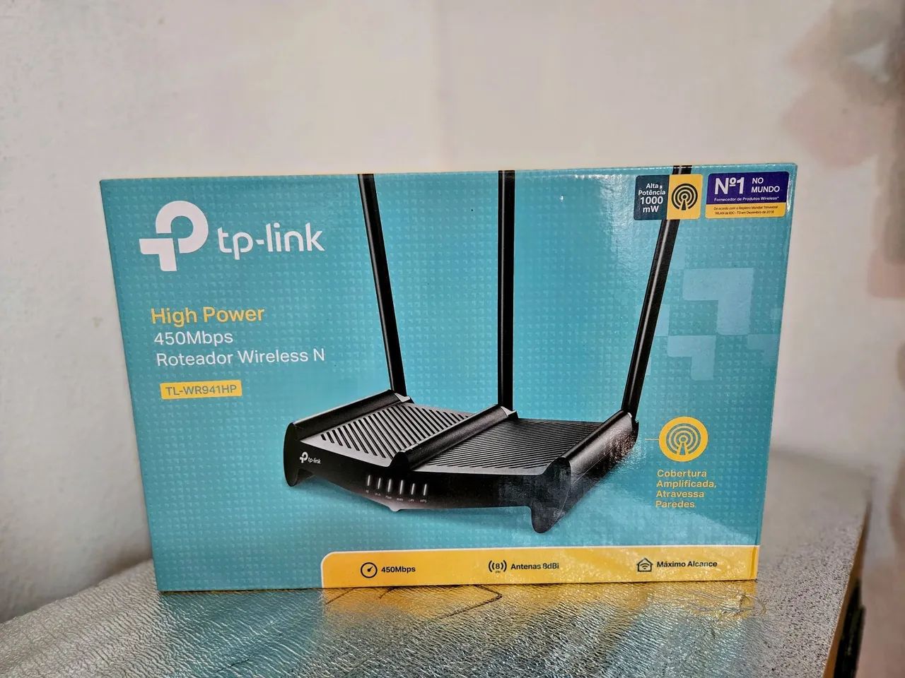 Roteador TP-Link alta potência seminovo e c/ nf
