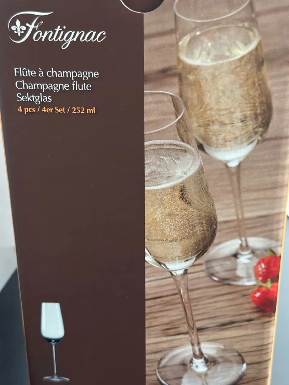 Jogo de Taças para Champagne Fontignac - 4 Peças - Foto 2