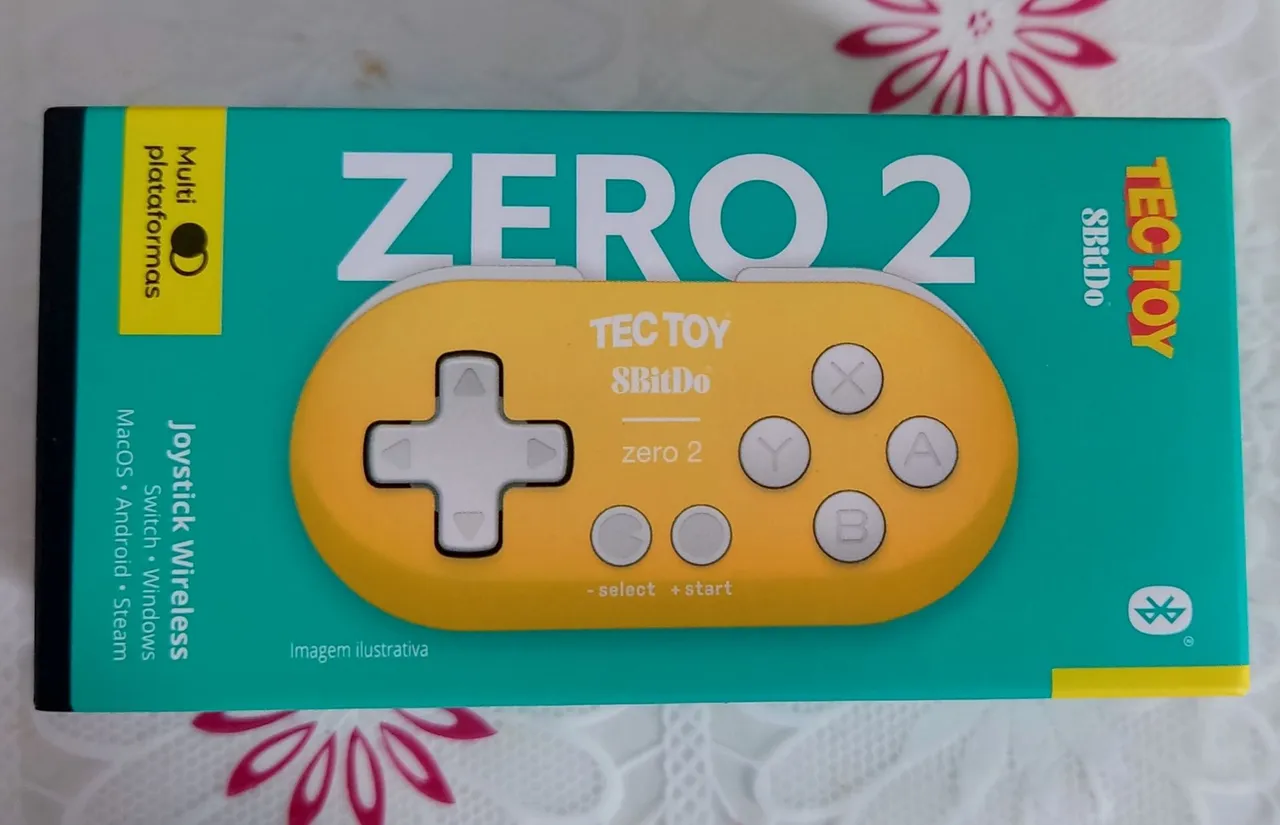 Controle 8BitDo Zero 2 para Switch, PC, Android e MacOS