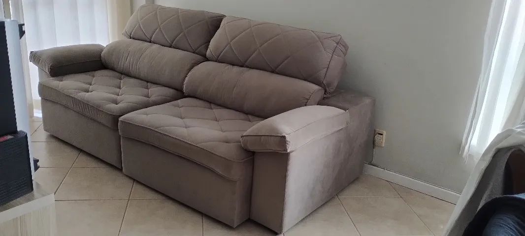Sofá Marrocos Retrátil Reclinável 2,5m