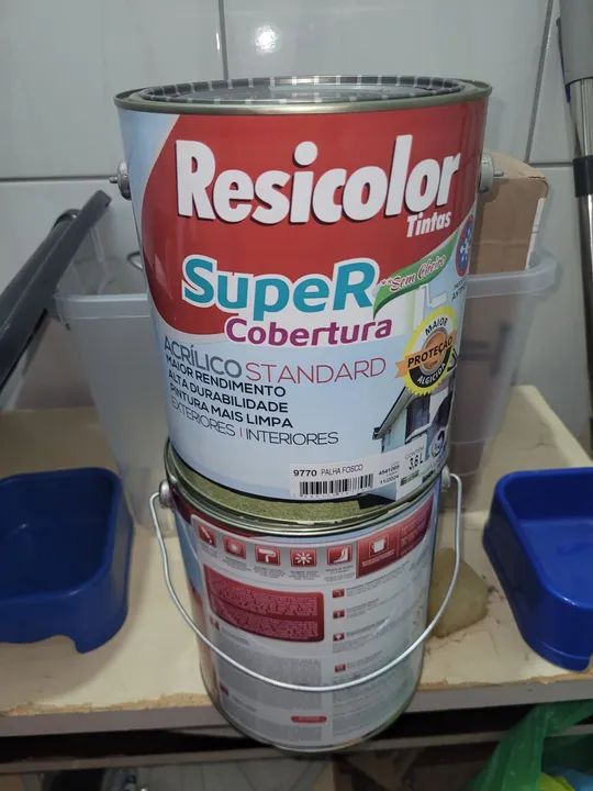 Tinta acrílica cor palha 3,6 L