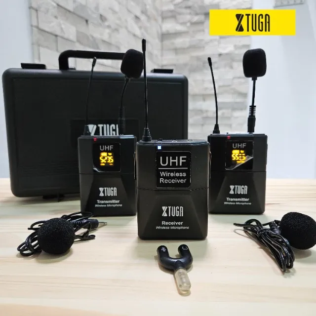 Microfone de lapela sem fio XTUGA CM8