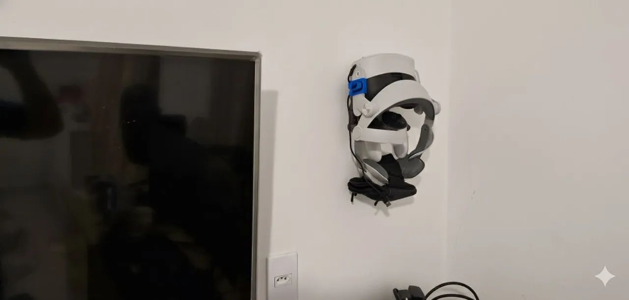 Suporte de parede para Meta Quest 3 e 3s