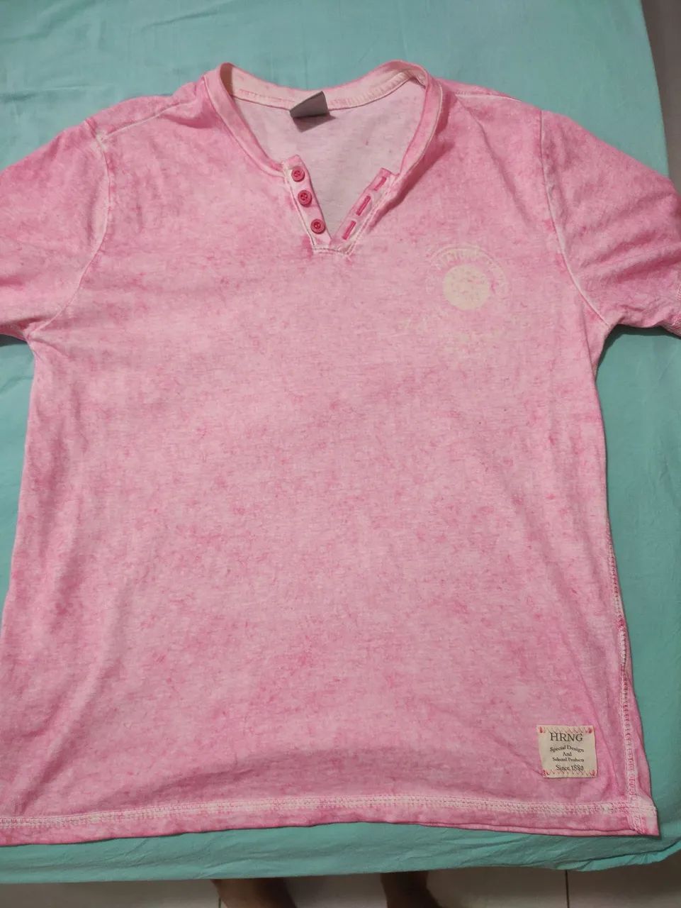 Camiseta Rosa HRNG - Tamanho M