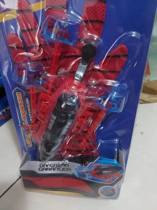 Luva lançadora de teia ventosa do homem aranha 