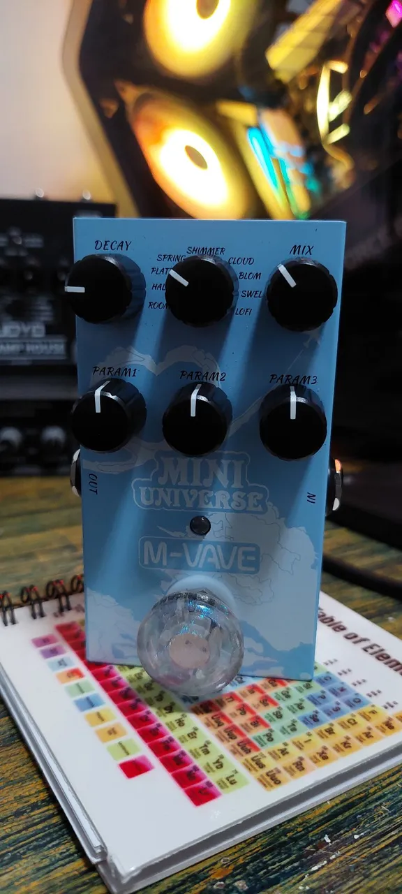 Pedal de Reverb M-VAVE Mini Universe