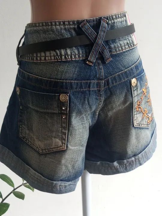 Short jeans lavado - Tam. 44 - Foto 2