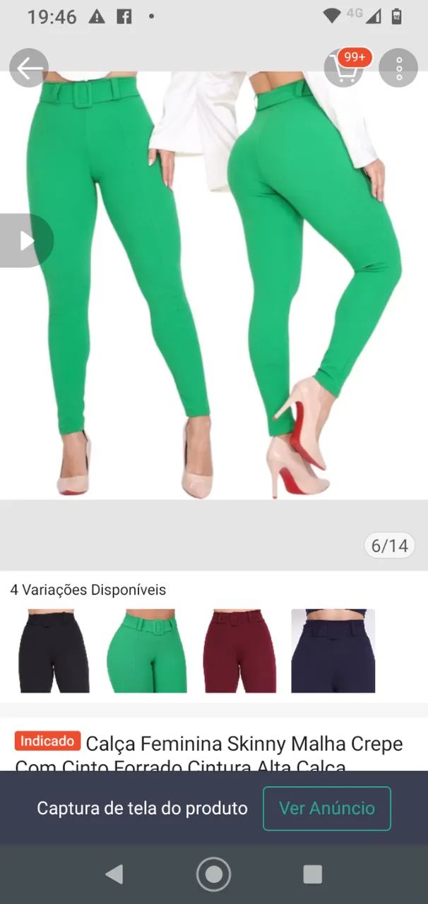 Calça verde - tamanho GG - Foto 3