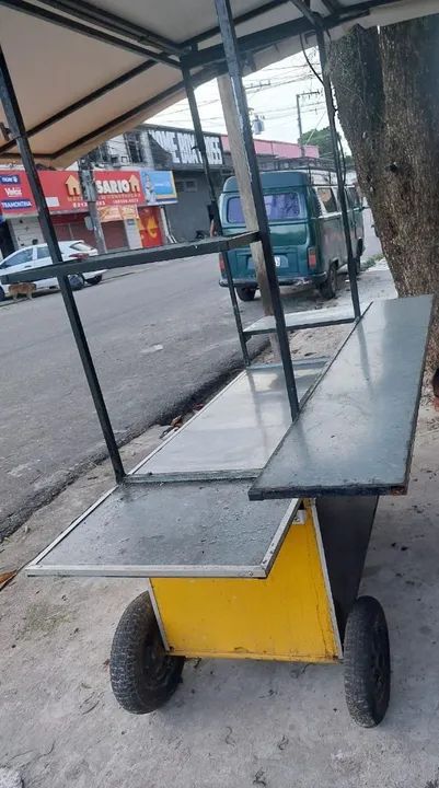 Carrinho de comida - ideal para lanches e quitutes - Foto 4