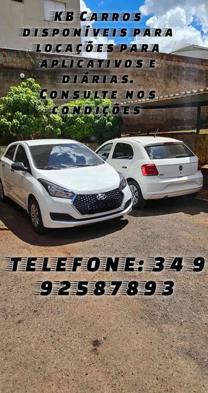 Carros disponíveis para locação