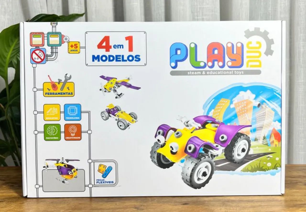 Kit de Construção Educacional Playduc - 4 em 1