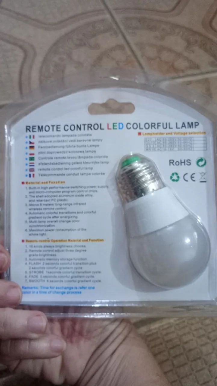 Lâmpada colorida  - Foto 2