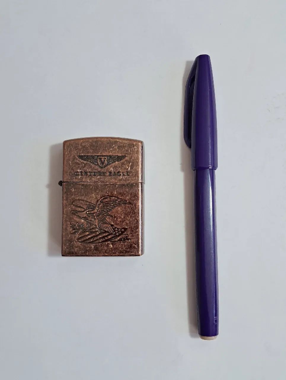Isqueiro Star Eagle Bronze Envelhecido - Foto 3