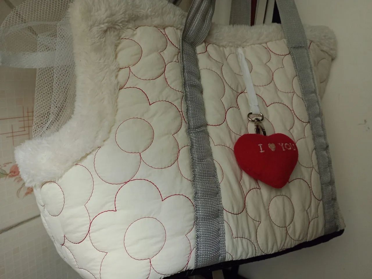 Uma bolsa para pets gato ? ou cachorro ? bem acolchoada e confortável 