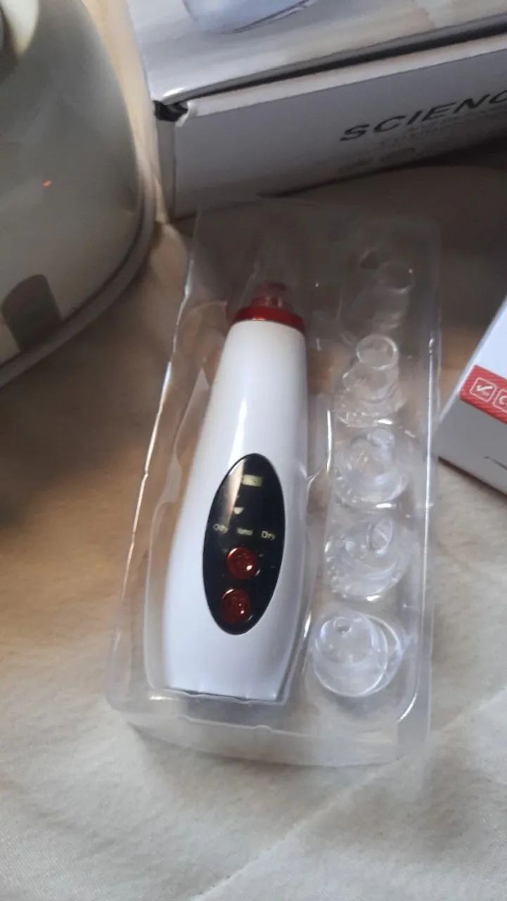 Máscara de Led 7 cores rejuvenescimento facial + vaporizador de ozônio +extrator de cravos - Foto 3