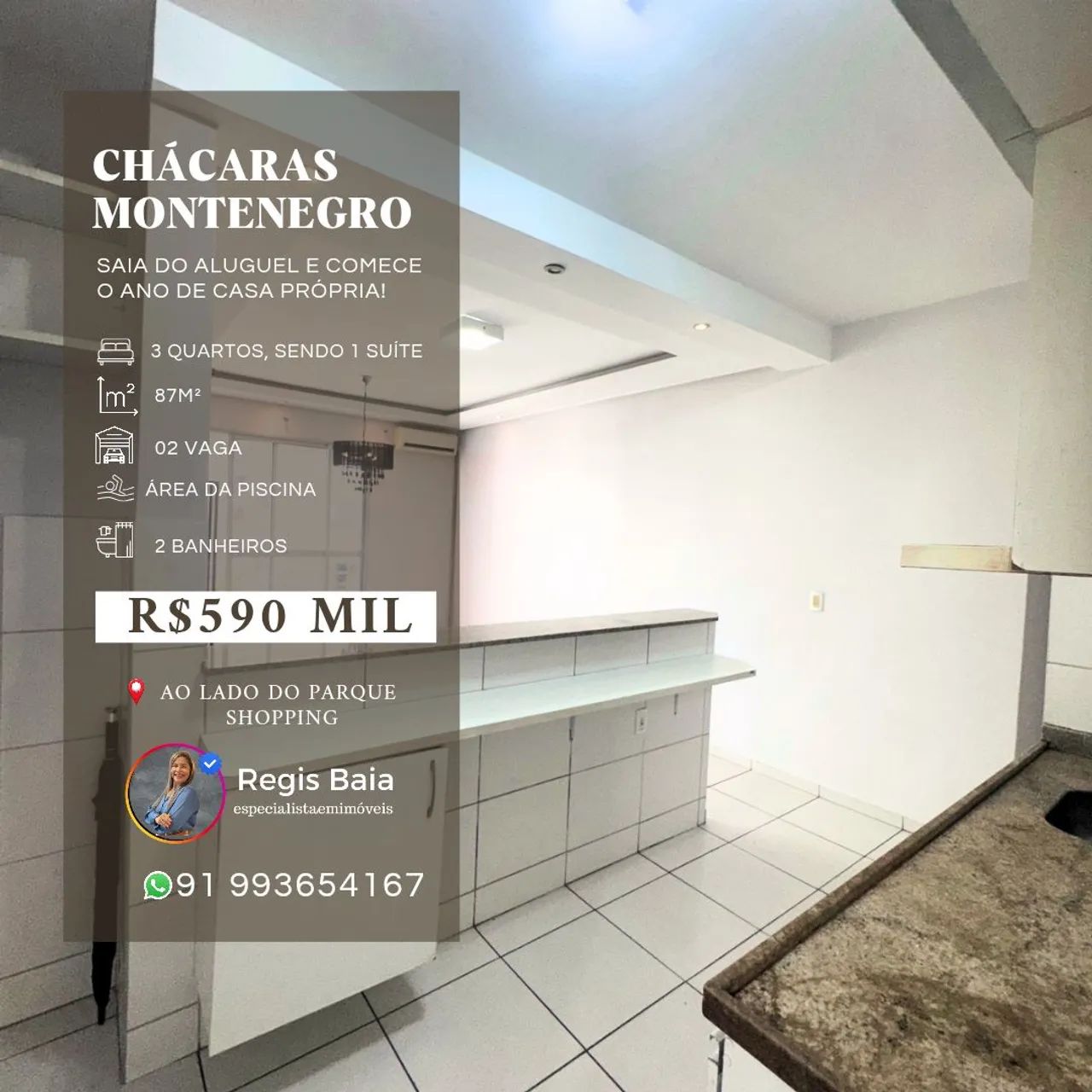 Vendo Chácaras Montenegro,3/4 , 2 vagas, Belém - Para - Foto 5