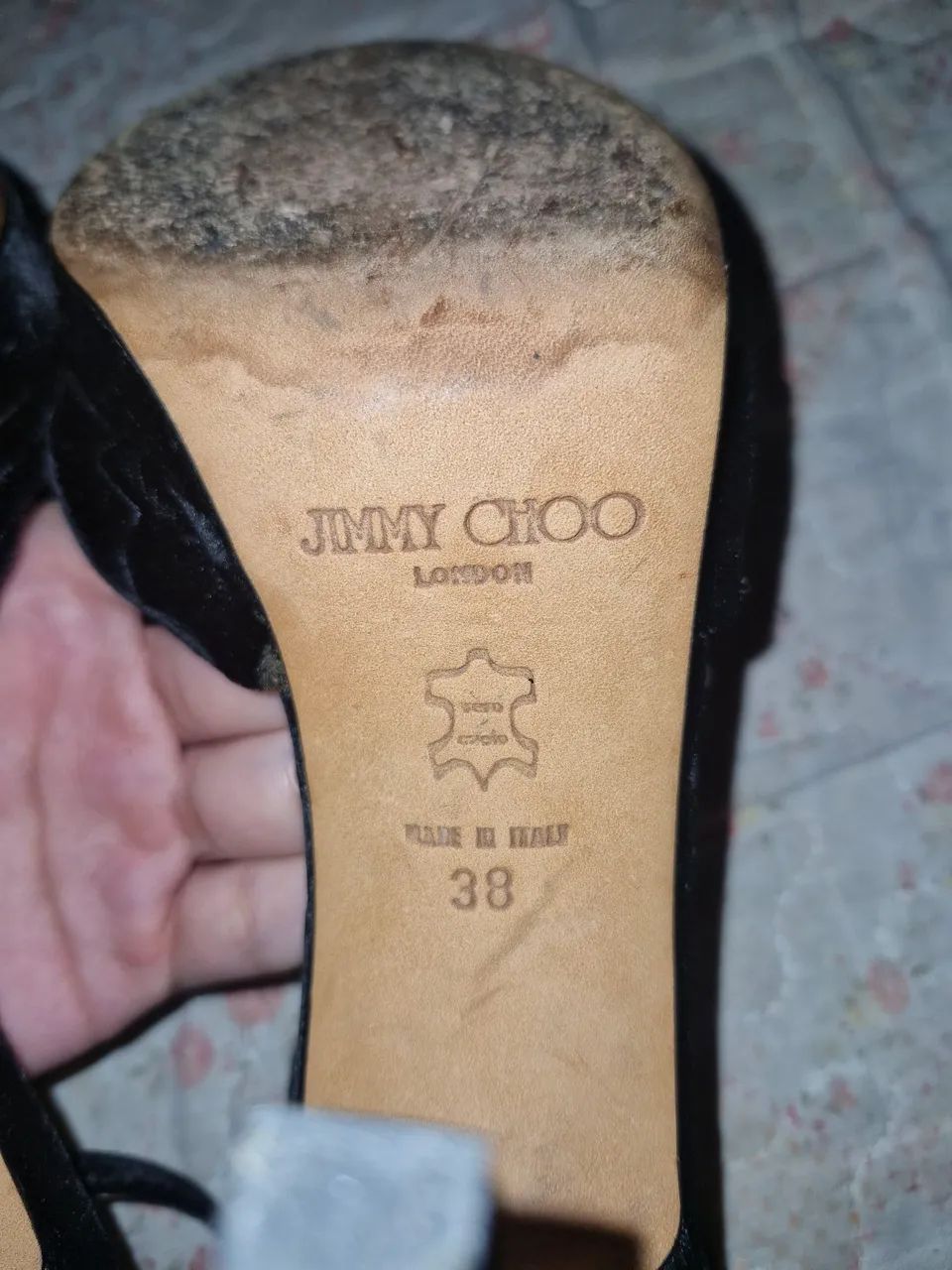 Salto Jimmy Choo veludo - Foto 4