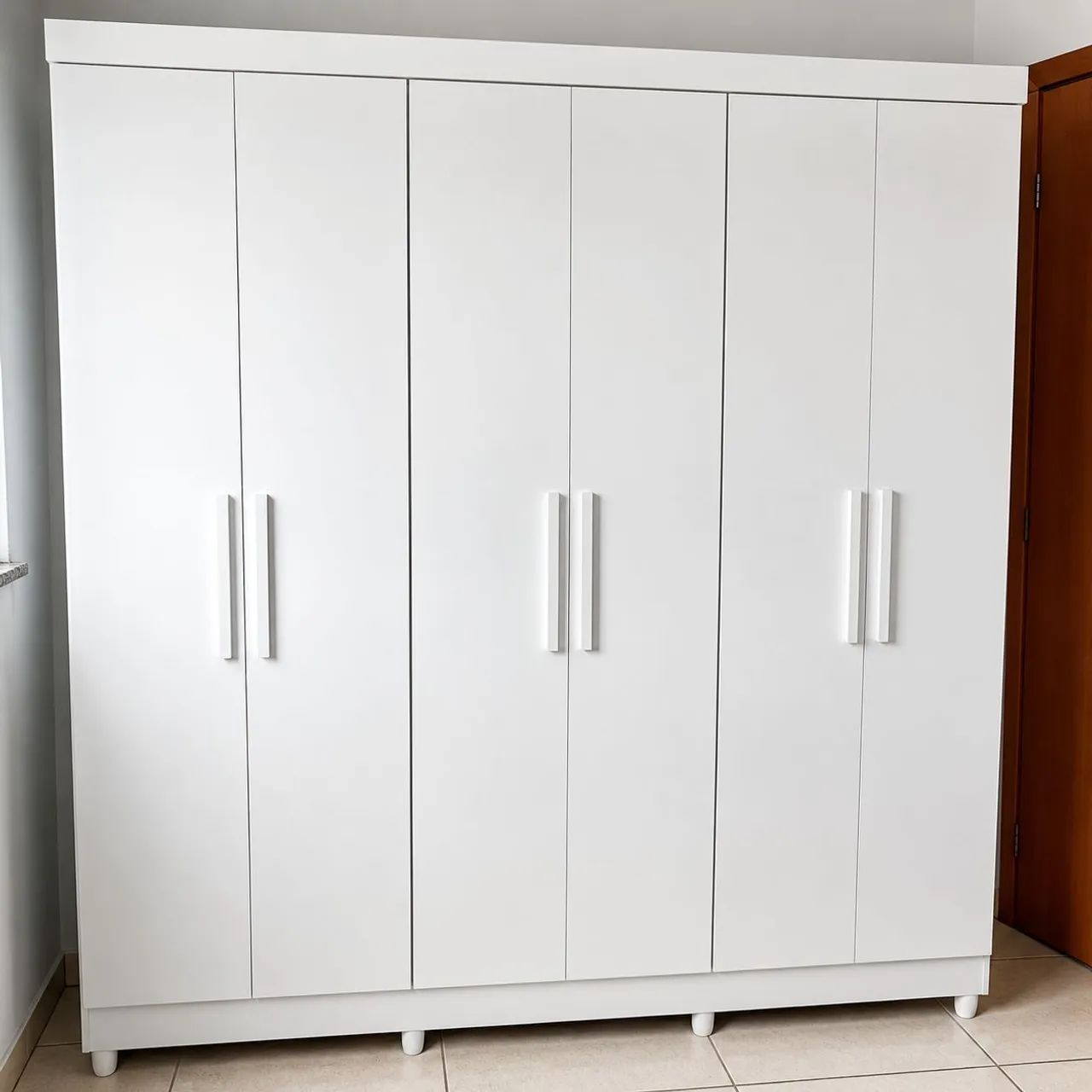 Guarda roupa em Mdf Sergipe - Branco 