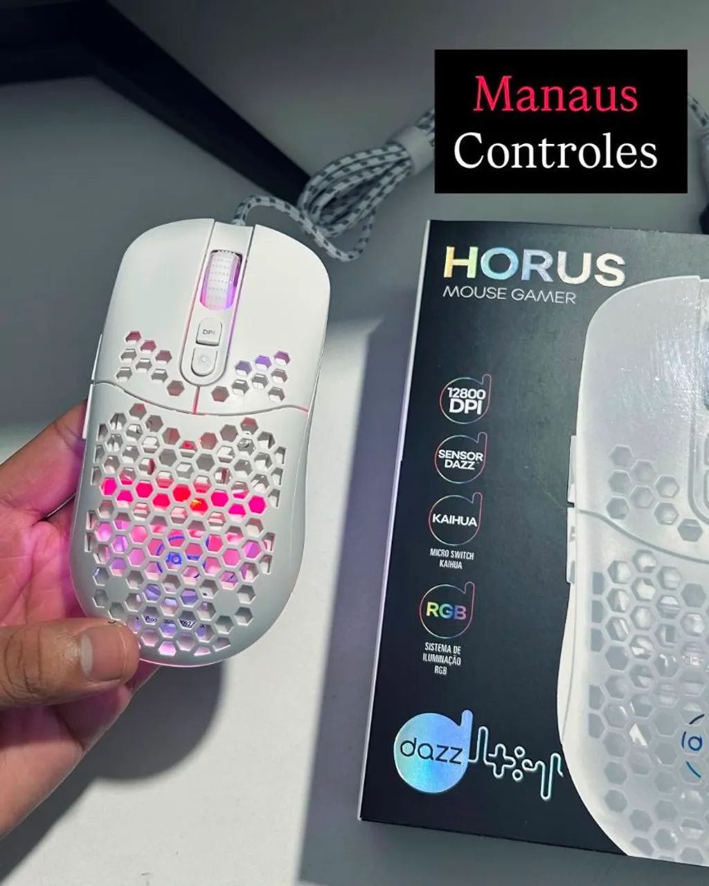 Mouse gamer Hórus com fio - Foto 3