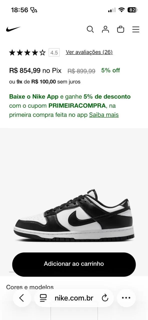 Tênis nike dunk original n43 - Foto 4