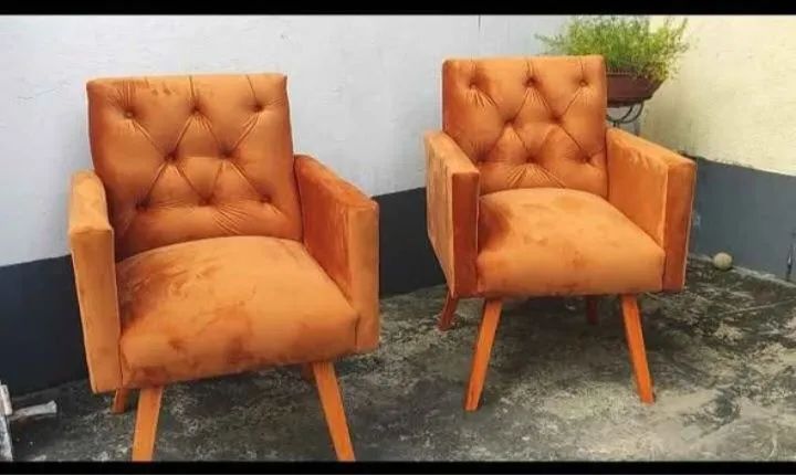 Poltronas em tecido suede,300 na compra de mais de uma poltrona,contato * - Foto 5