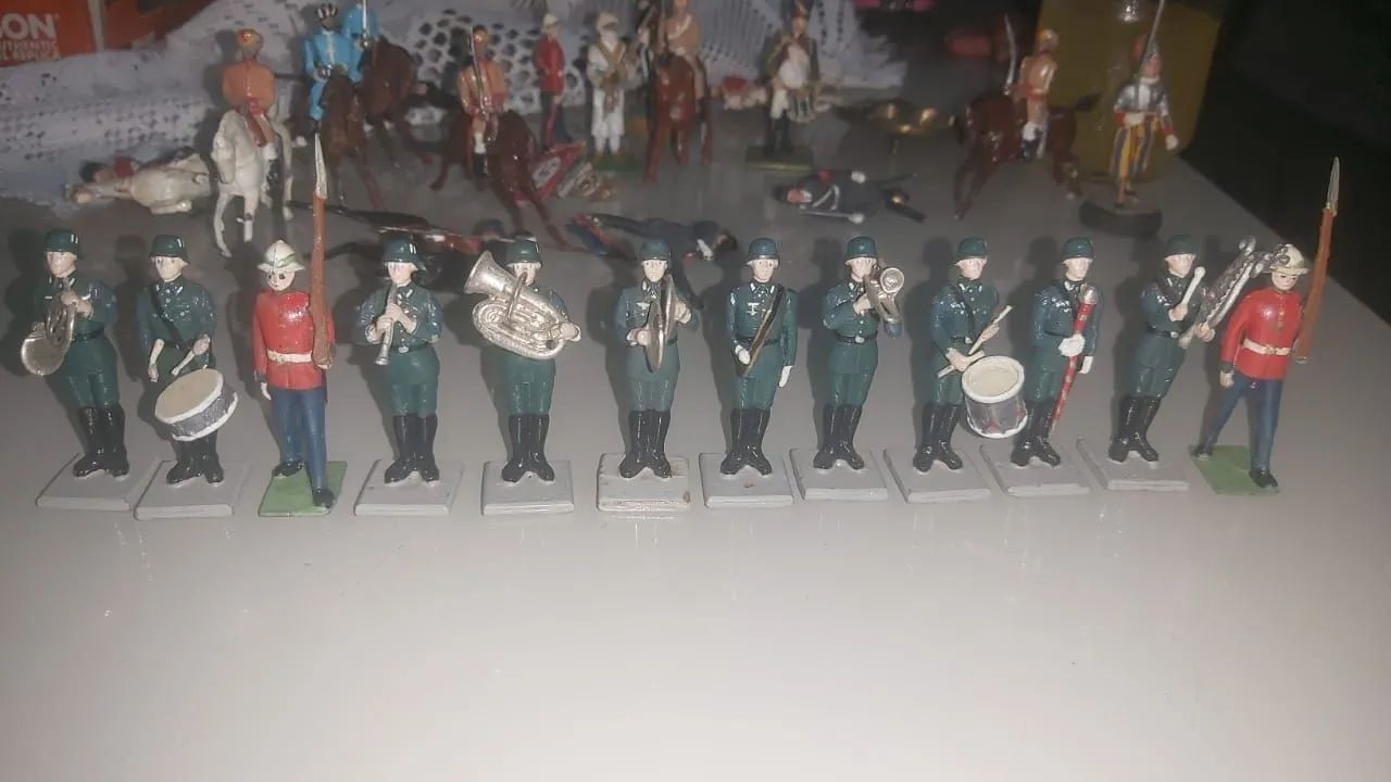 bonecos de chumbo , raros , pesados de 1790 , 1860  - Foto 2
