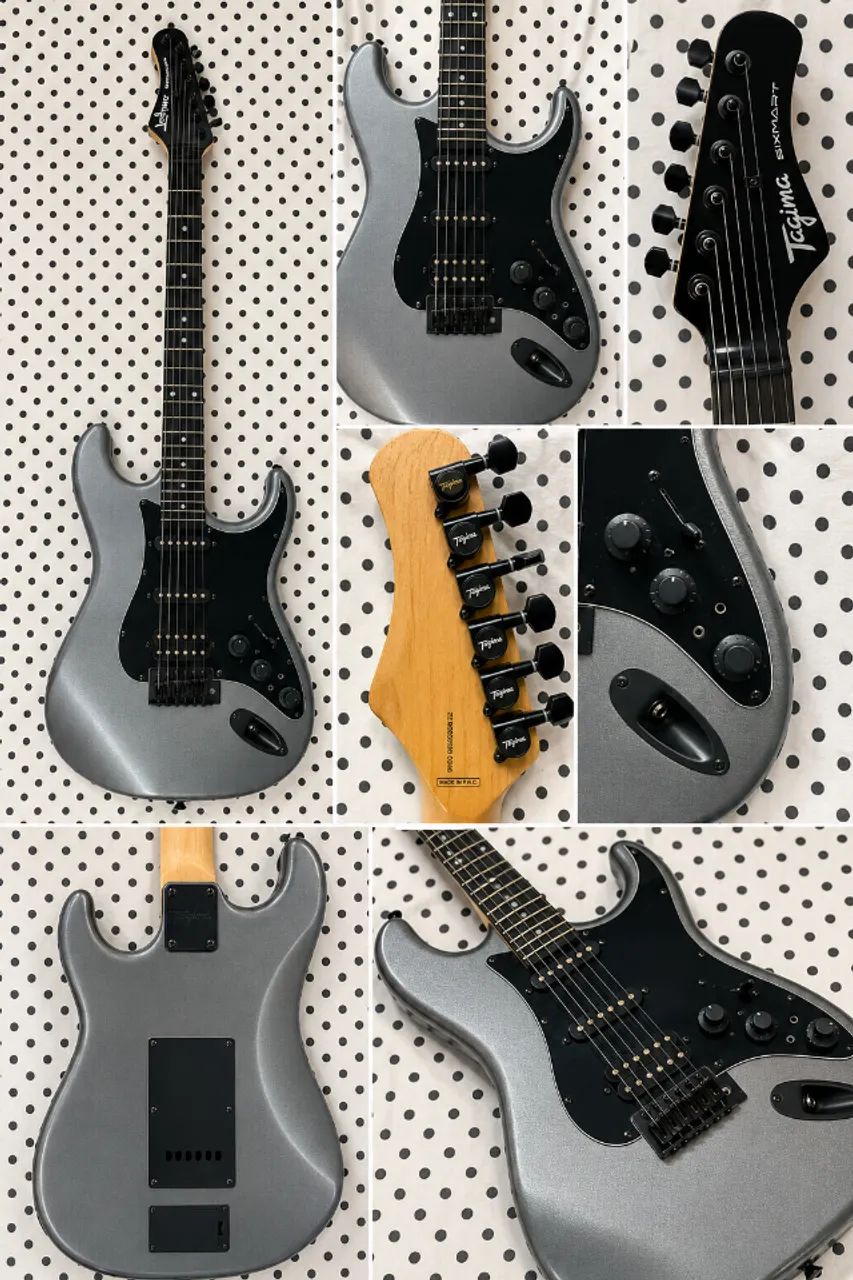 Guitarra Tagima Sixmart Prata - Estado de Nova | NF + Caixa