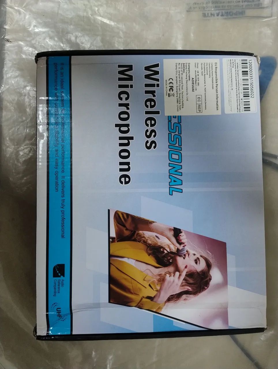 Microfone duplo sem fio