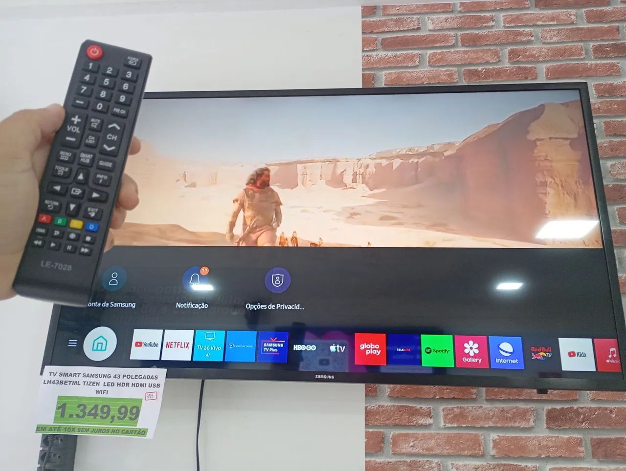 Smart tv Samsung 43 polegadas LH43BET tizen LED HDR HDMI USB wi-fi  - Foto 2