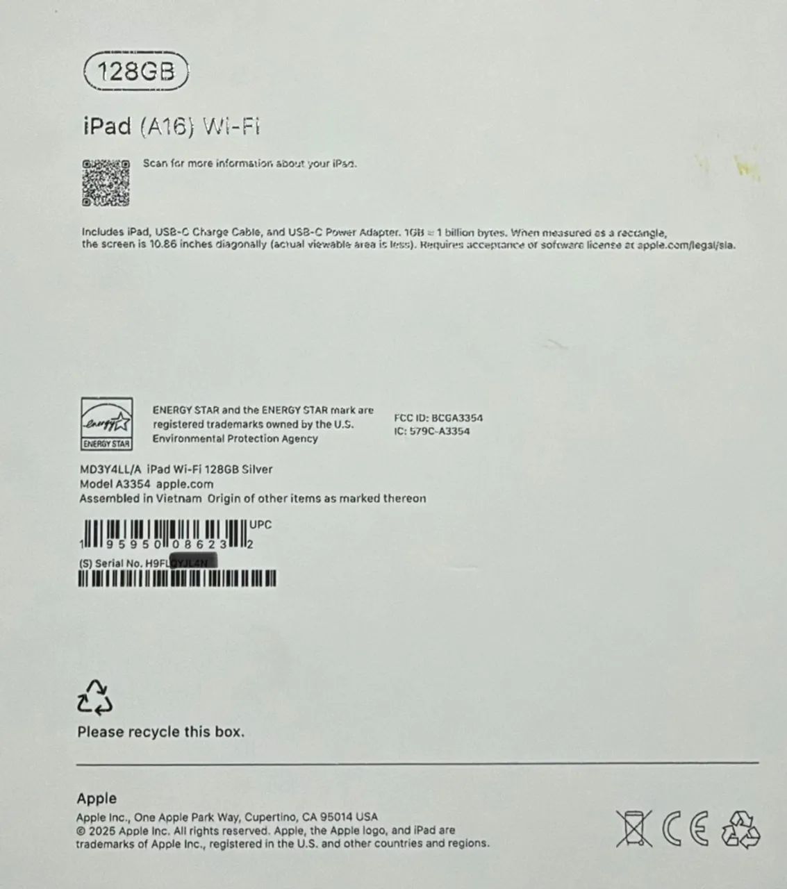 iPad A16 128GB Wi-Fi - Novo (LACRADO) - Foto 3