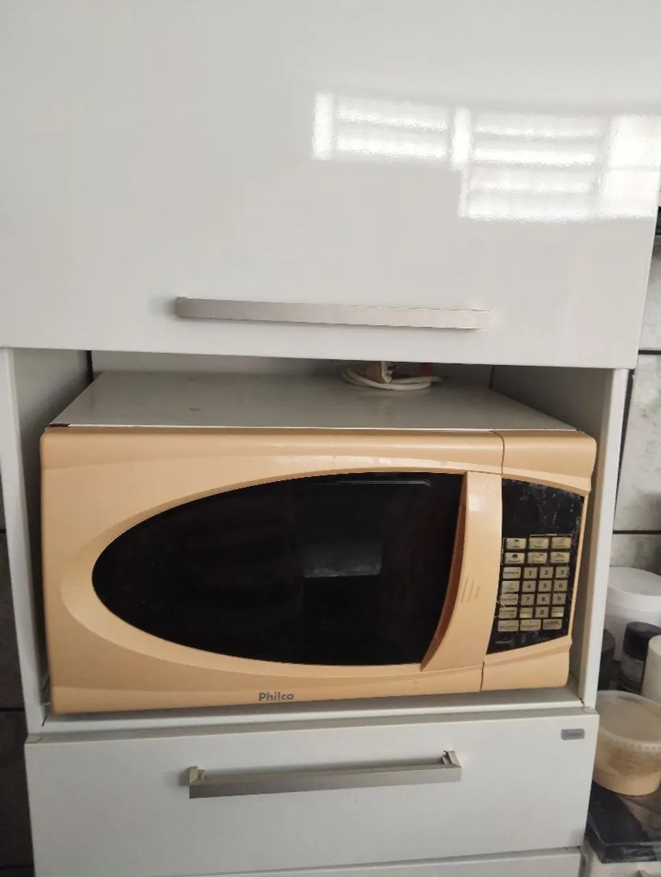 Microondas com defeito 