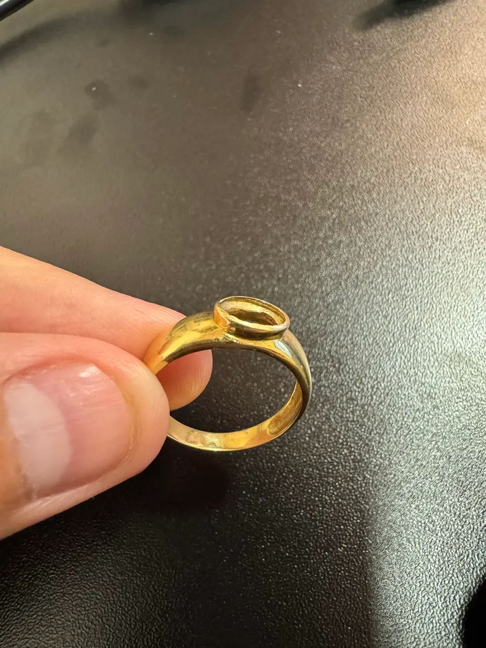 Anel ouro 18k 2,46g (com pedra ou sem) - Foto 5