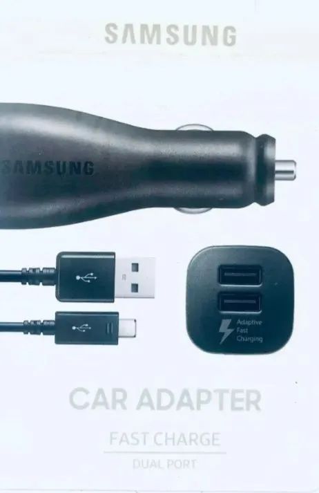Carregador Veicular SAMSUNG - Fast Charge Dual - Preto