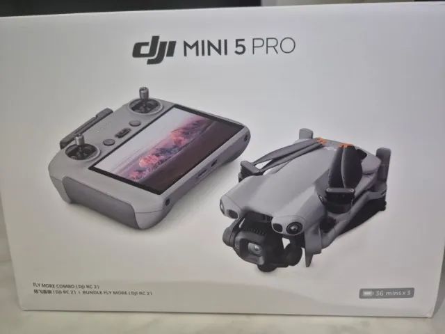 Drone DJI Mini 5 Pro - Fly More Combo (controle RC2 com tela)